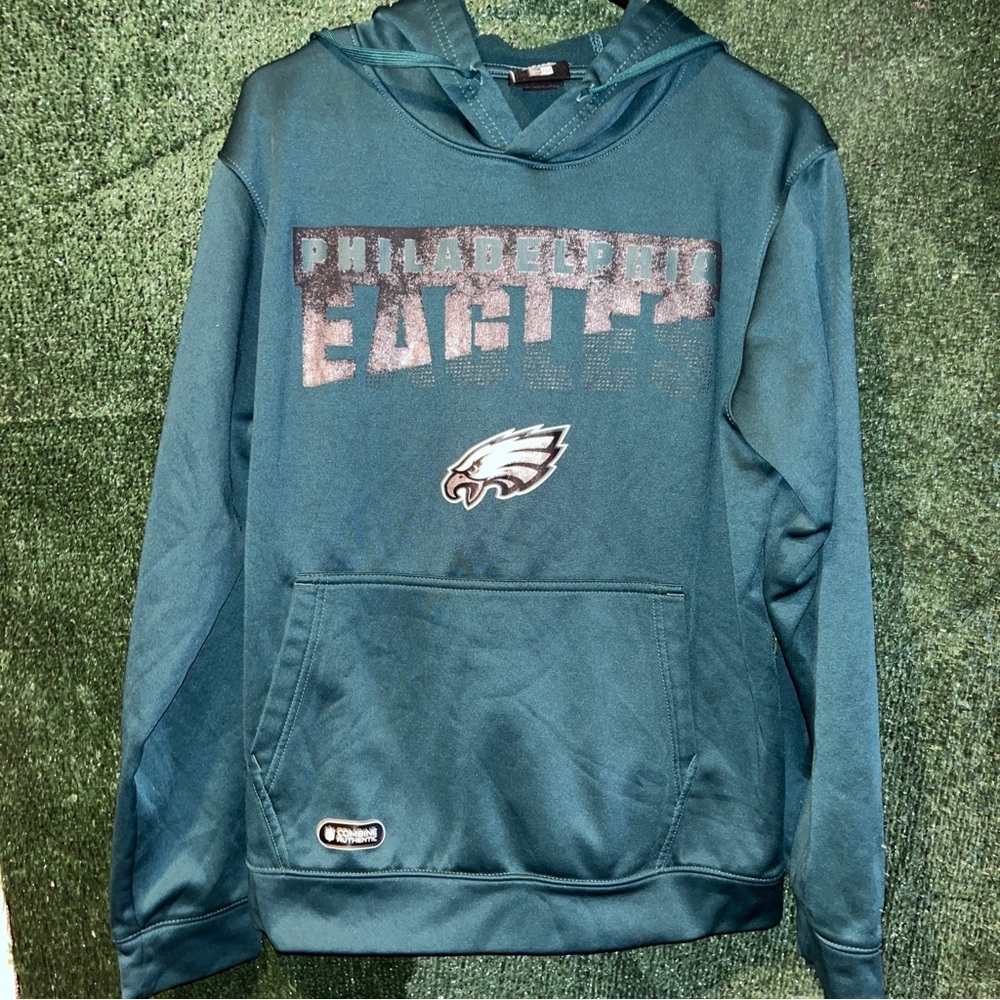 Philadelphia Eagles Green Hoodie L NFL PA Super Bowl